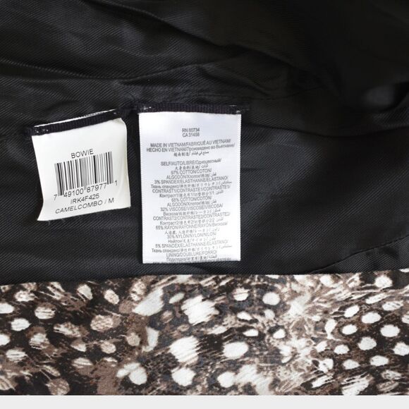 BCBGMAXAZRIA Bowie Abstract Feather Print Blazer Size M - Picture 7 of 9